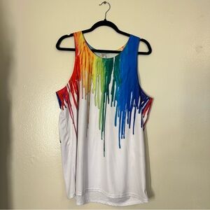 Rainbow drip Pride tech tee